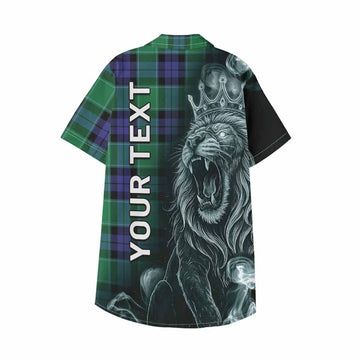 Monteith Tartan Kid Hawaiian Shirt Roaring Lion Heritage