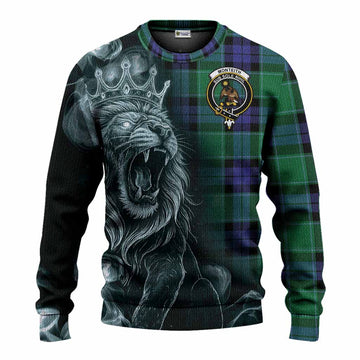 Monteith Tartan Knitted Sweater Roaring Lion Heritage