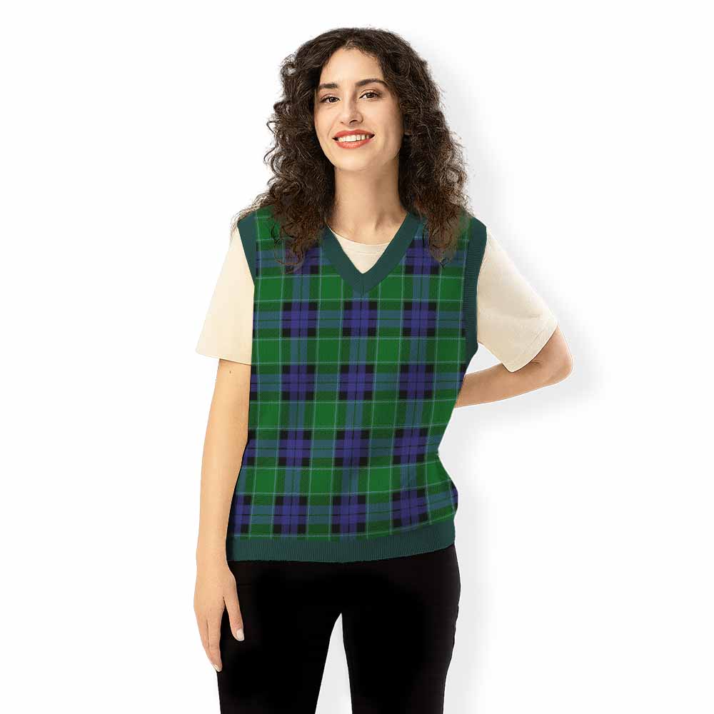 Monteith Tartan Knitted V-Neck Vest - Tartan Vibes Clothing