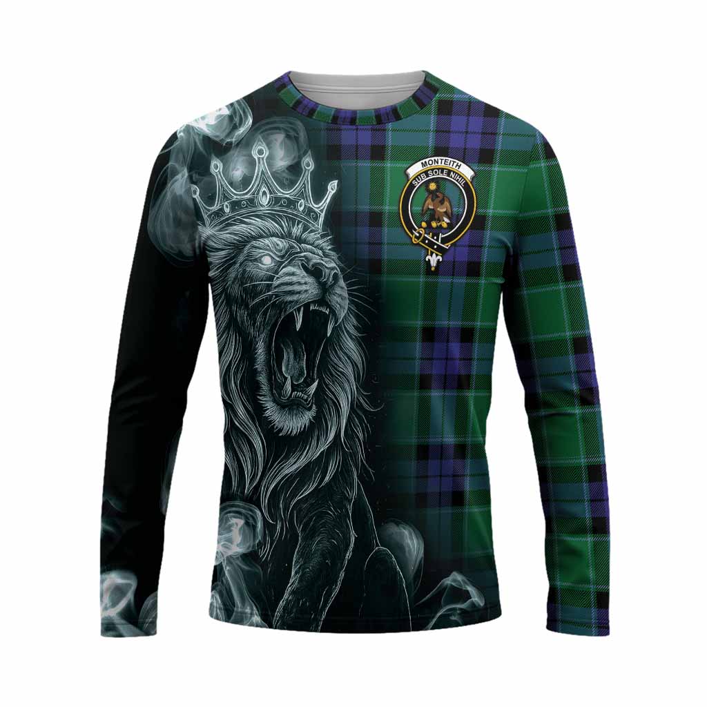 Monteith Tartan Long Sleeve T-Shirt Roaring Lion Heritage