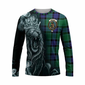 Monteith Tartan Long Sleeve T-Shirt Roaring Lion Heritage