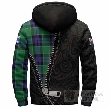 Monteith Tartan Sherpa Hoodie New Zealand Pattern Unique Zipper Stylized