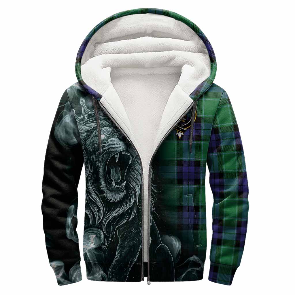 Monteith Tartan Sherpa Hoodie Roaring Lion Heritage