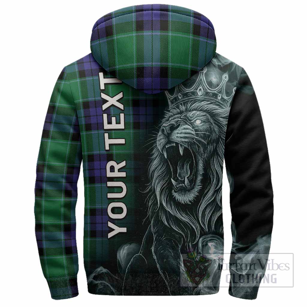 Monteith Tartan Sherpa Hoodie Roaring Lion Heritage
