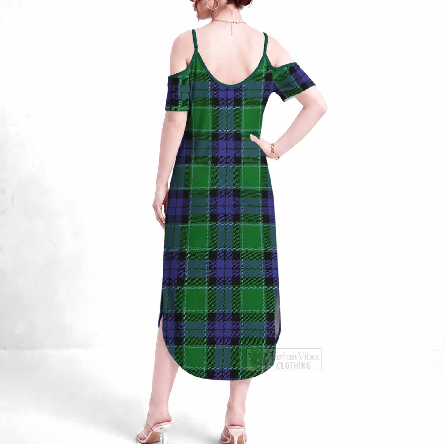 Monteith Tartan Summer Maxi Dress - Tartan Vibes Clothing