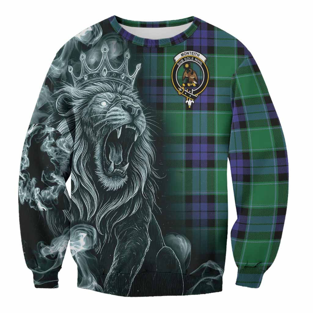 Monteith Tartan Sweatshirt Roaring Lion Heritage