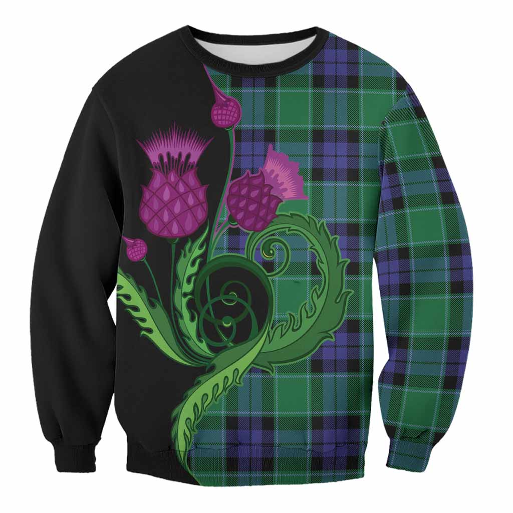 Monteith Tartan Sweatshirt Traditional Scottish Thistle