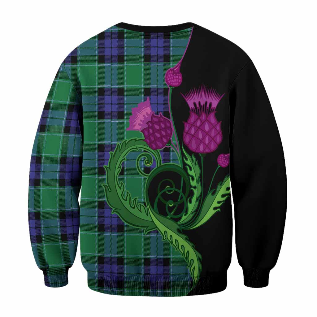 Monteith Tartan Sweatshirt Traditional Scottish Thistle