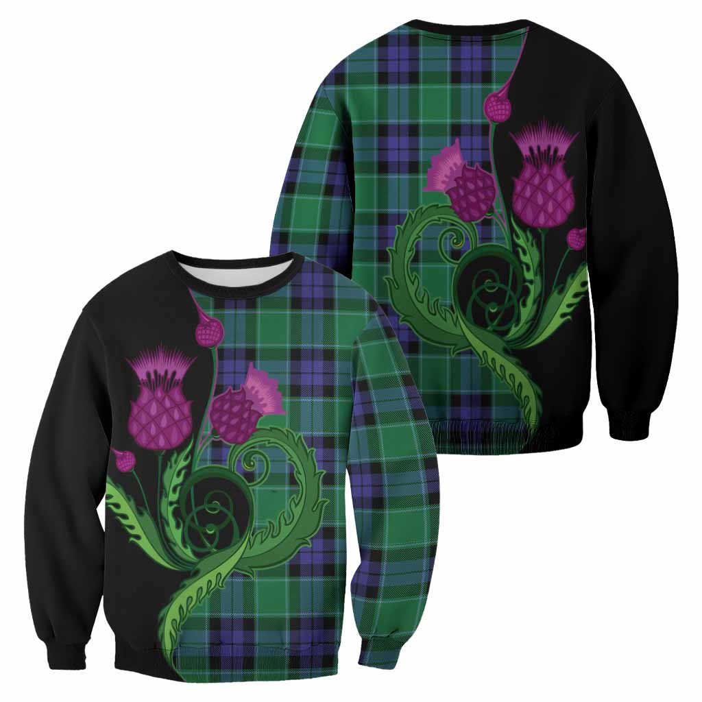 Monteith Tartan Sweatshirt Traditional Scottish Thistle