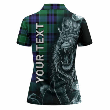 Monteith Tartan Women Polo Shirt Roaring Lion Heritage