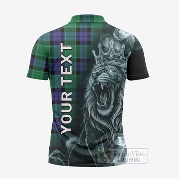 Monteith Tartan Zipper Polo Shirt Roaring Lion Heritage