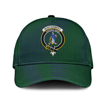 Montgomery Tartan Classic Cap with Family Crest