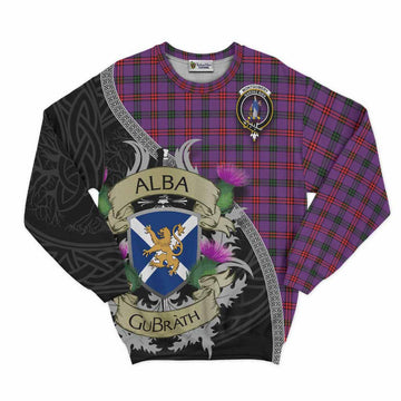 Montgomery Tartan Family Crest Sweatshirt Lion Rampant Royal Thistle Shield Celtic Inspired