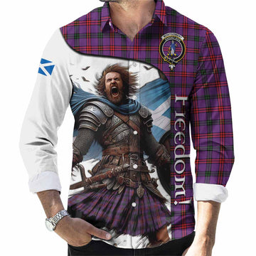 Tartan Vibes Clothing Montgomery Crest Tartan Long Sleeve Button Shirt Inspired by the Freedom of Scottish Warrior