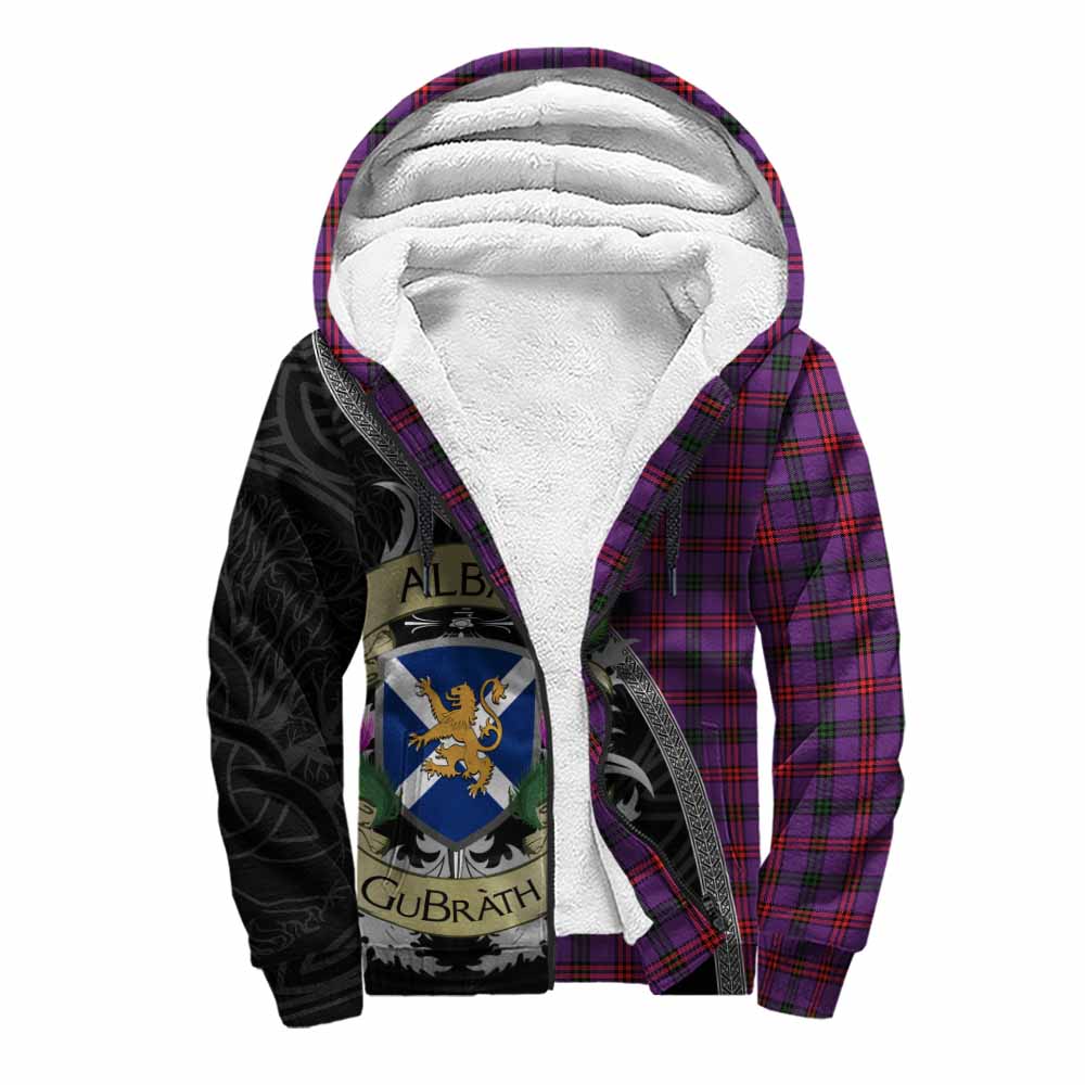 Tartan Vibes Clothing Montgomery Tartan Family Crest Sherpa Hoodie Lion Rampant Royal Thistle Shield Celtic Inspired