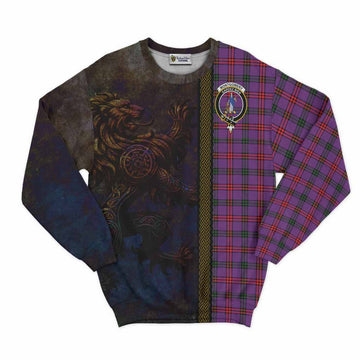 Montgomery Tartan Family Crest Sweatshirt Alba Gu Brath Be Brave Lion Ancient Style
