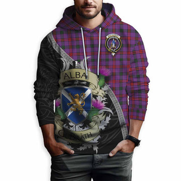 Tartan Vibes Clothing Montgomery Tartan Family Crest Hoodie Lion Rampant Royal Thistle Shield Celtic Inspired