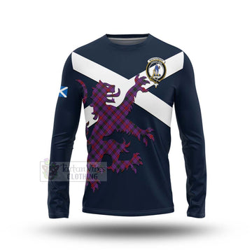 Montgomery Tartan Lion Rampant Long Sleeve T-Shirt Proudly Display Your Heritage with Alba Gu Brath and Clan Name