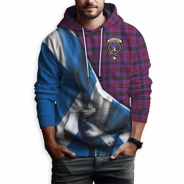 Tartan Vibes Clothing Montgomery Tartan Hoodie with Family Crest Scotland Patriotic Style