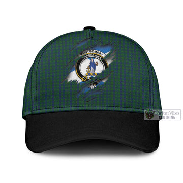 Montgomery Tartan Classic Cap with Family Crest In Me Style