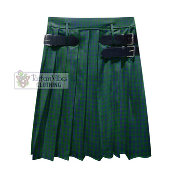 Montgomery Tartan Men's Pleated Skirt - Fashion Casual Retro Scottish Kilt Style