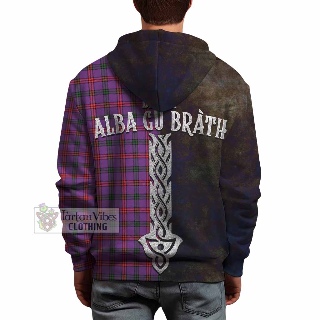 Tartan Vibes Clothing Montgomery Tartan Family Crest Hoodie Alba Gu Brath Be Brave Lion Ancient Style