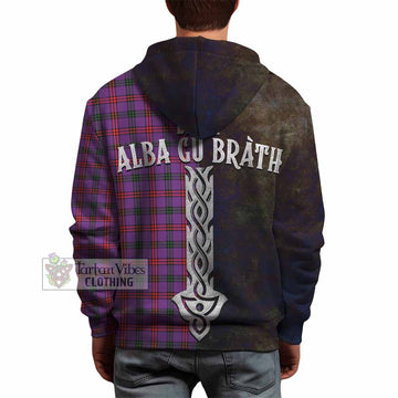 Montgomery Tartan Family Crest Hoodie Alba Gu Brath Be Brave Lion Ancient Style