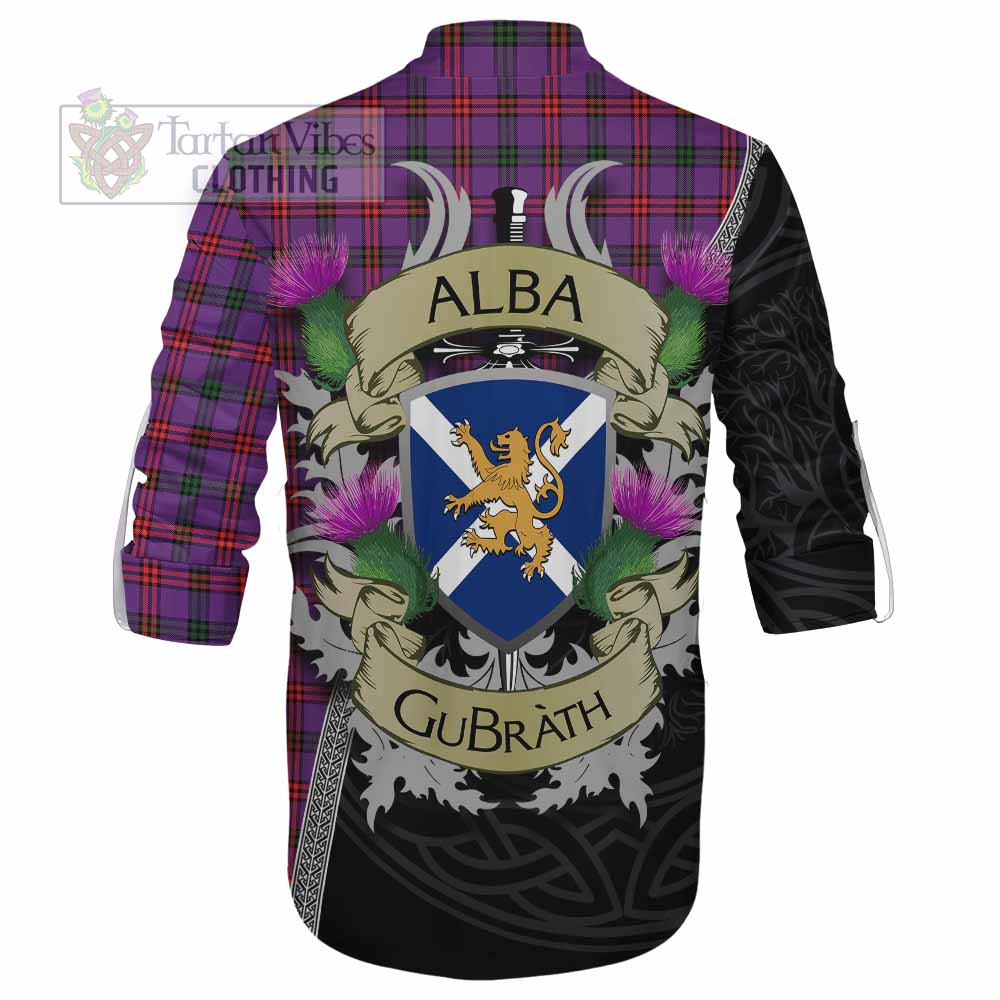 Tartan Vibes Clothing Montgomery Tartan Family Crest Ghillie Kilt Shirt Lion Rampant Royal Thistle Shield Celtic Inspired
