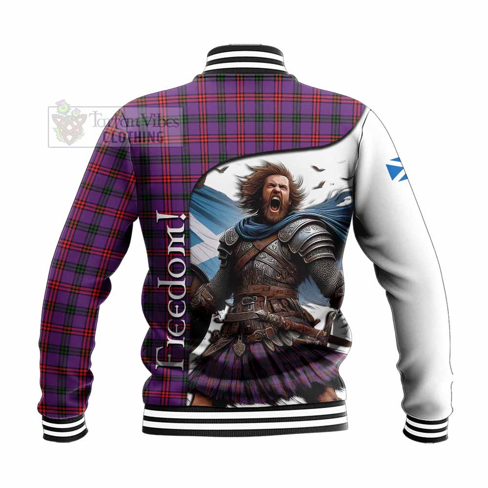 Tartan Vibes Clothing Montgomery Crest Tartan Baseball Jacket Inspired by the Freedom of Scottish Warrior