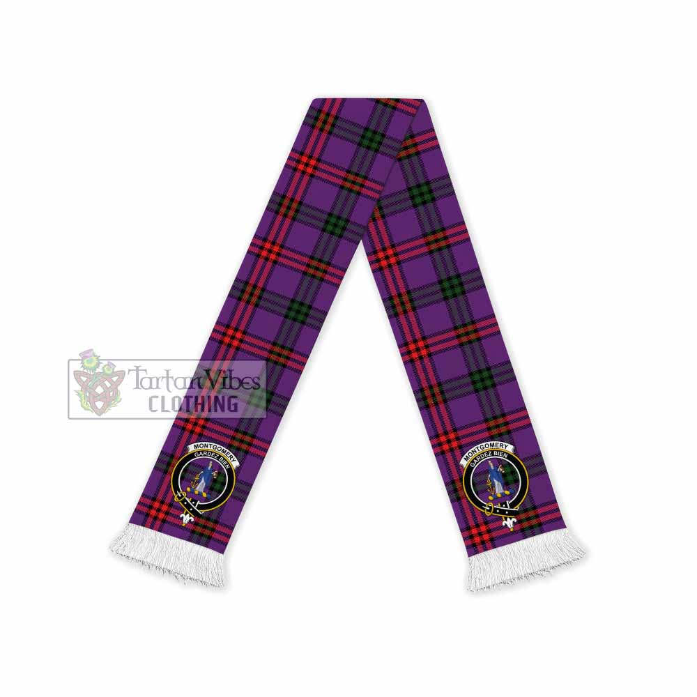 Tartan Vibes Clothing Montgomery Tartan Ruffneck Scarf with Family Crest