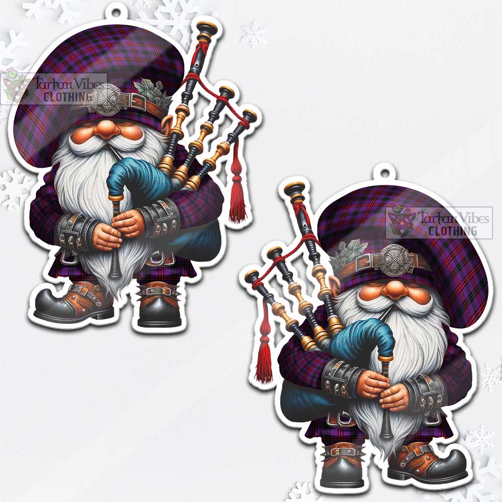 Tartan Vibes Clothing Montgomery Tartan Badpiper Gnome Christmas Ornament