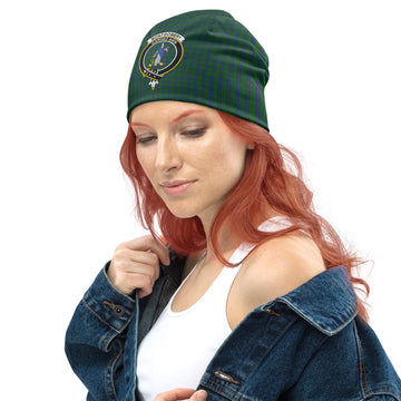 Montgomery Tartan Beanies Hat with Family Crest