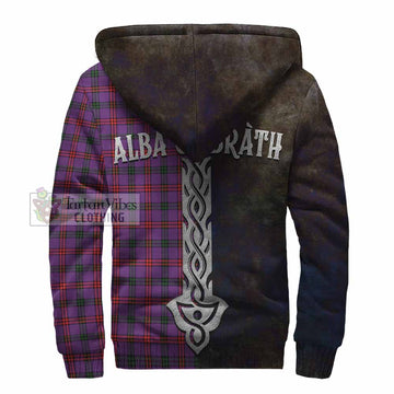 Montgomery Tartan Family Crest Sherpa Hoodie Alba Gu Brath Be Brave Lion Ancient Style