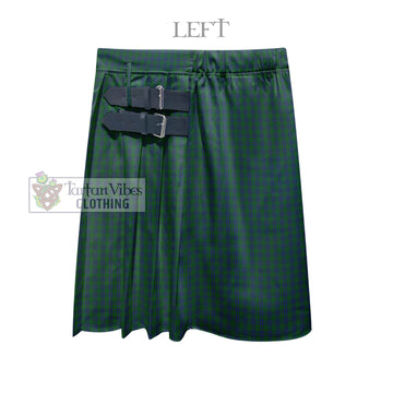 Montgomery Tartan Men's Pleated Skirt - Fashion Casual Retro Scottish Kilt Style