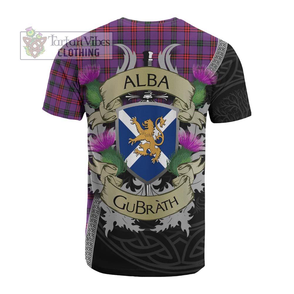 Tartan Vibes Clothing Montgomery Tartan Family Crest Cotton T-shirt Lion Rampant Royal Thistle Shield Celtic Inspired