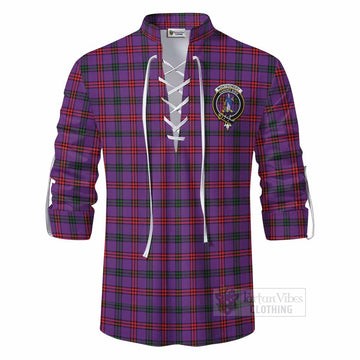 Tartan Vibes Clothing Montgomery Tartan Ghillie Kilt Shirt with Family Crest DNA In Me Style
