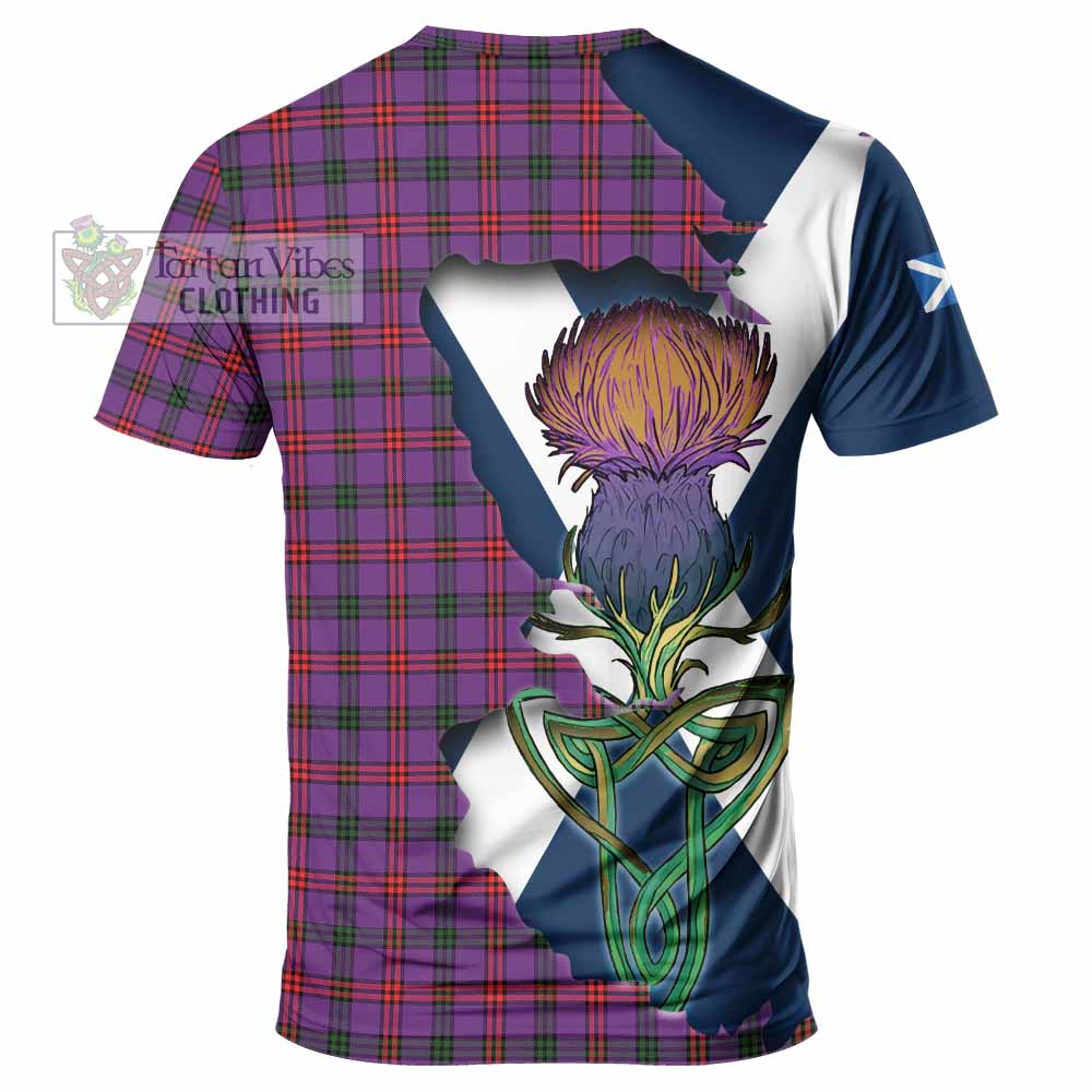 Tartan Vibes Clothing Montgomery Tartan Family Crest T-Shirt Scottish Thistle Celtic Inspired