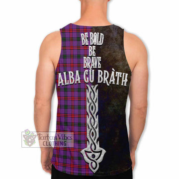 Montgomery Tartan Family Crest Men's Tank Top Alba Gu Brath Be Brave Lion Ancient Style