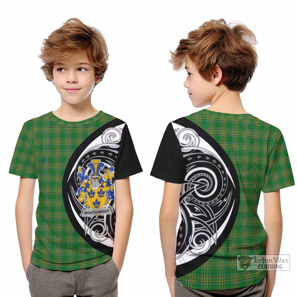 Montgomery Irish Clan Kid T-Shirt Celtic Circle Style - Tartan Vibes Clothing