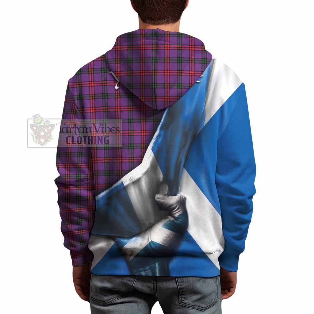 Tartan Vibes Clothing Montgomery Tartan Hoodie with Family Crest Scotland Patriotic Style