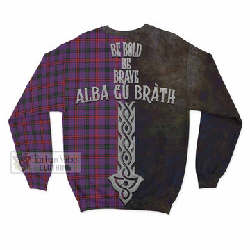 Montgomery Tartan Family Crest Sweatshirt Alba Gu Brath Be Brave Lion Ancient Style