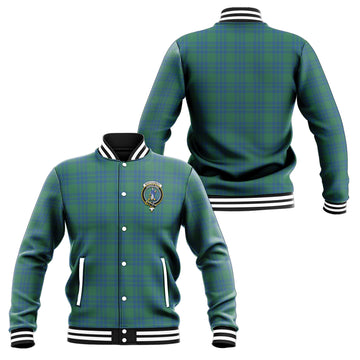 Montgomery Ancient Tartan Baseball Jacket with Family Crest