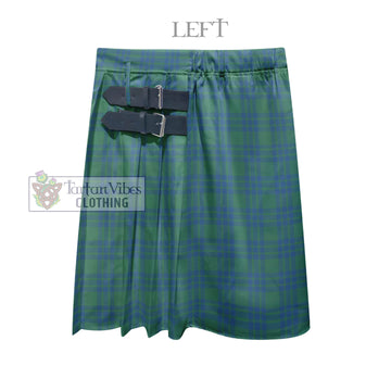Montgomery Ancient Tartan Men's Pleated Skirt - Fashion Casual Retro Scottish Kilt Style