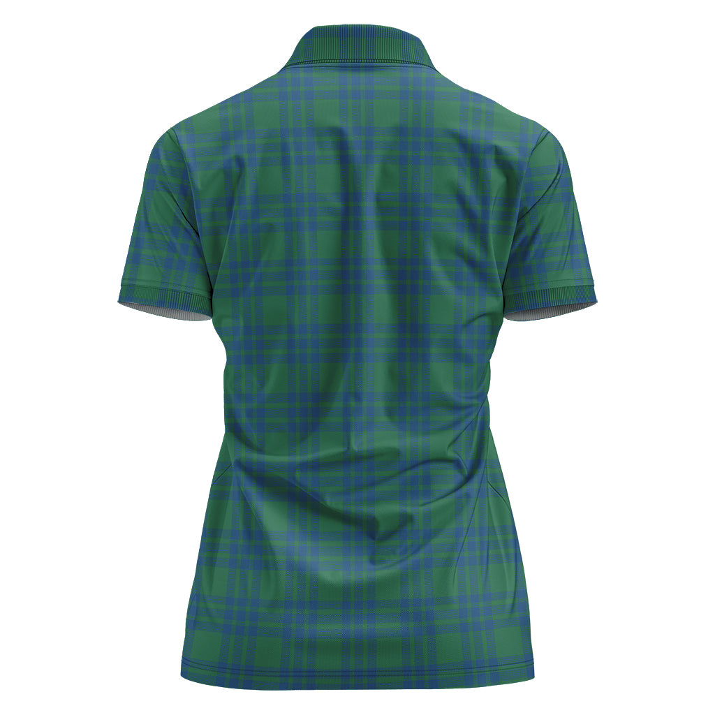 montgomery-ancient-tartan-polo-shirt-with-family-crest-for-women