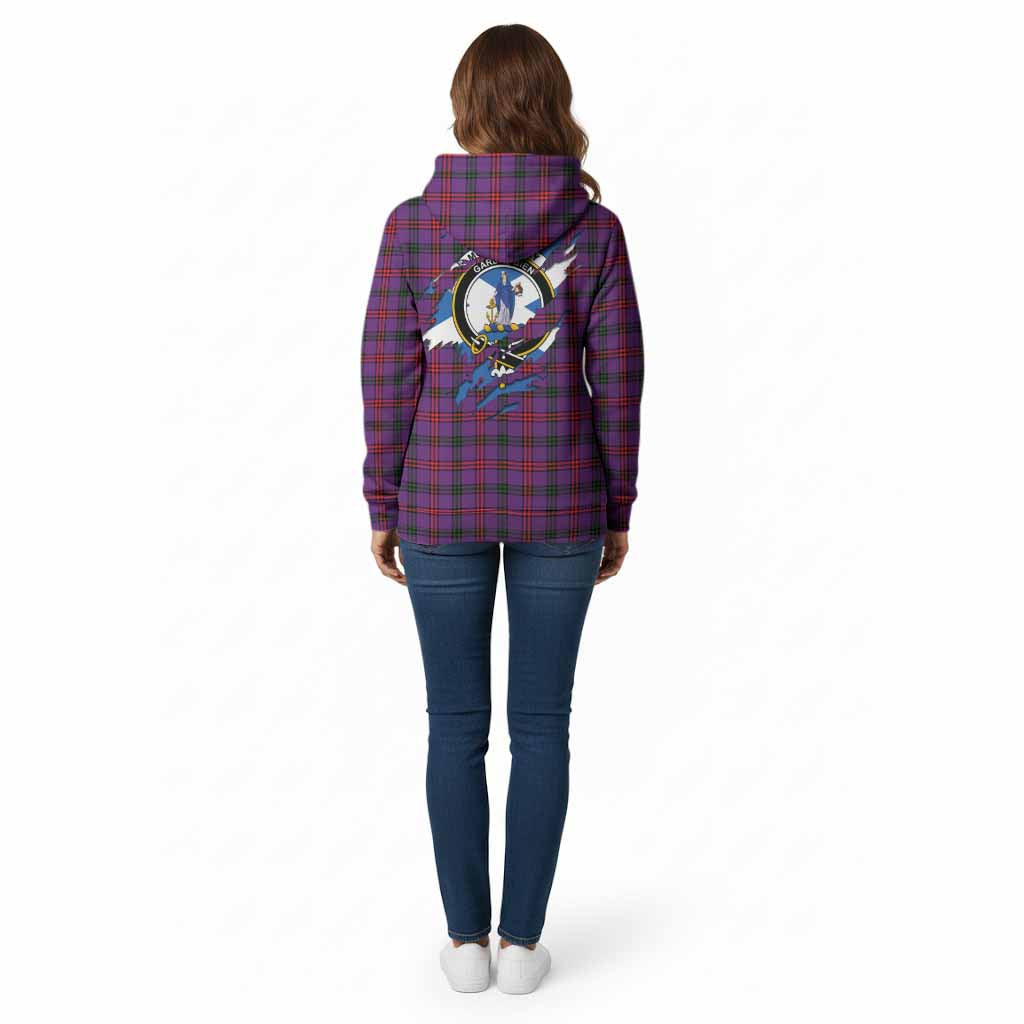 Montgomery Clan Crest In Me Tartan Cotton Hoodie Scotland Flag Style