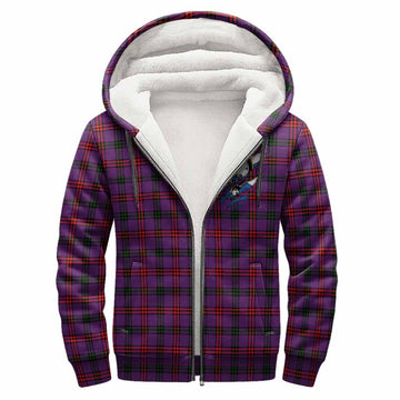 Montgomery Clan Crest In Me Tartan Sherpa Hoodie Scotland Flag Style