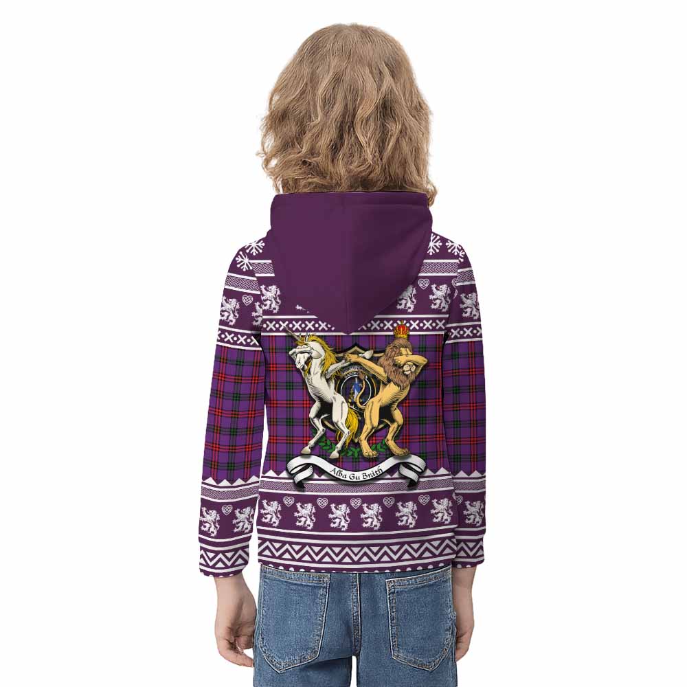 Montgomery Clan Tartan Crest Christmas Kid Hoodie Coat of Arms Funny Style - Tartan Vibes Clothing
