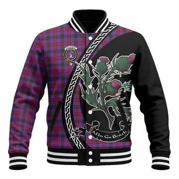 Montgomery Family Crest Tartan Baseball Jacket Alba Thistle Inspired