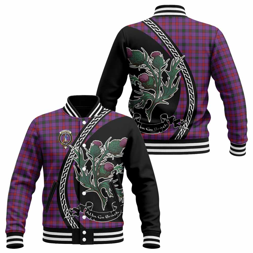 Montgomery Family Crest Tartan Baseball Jacket Alba Thistle Inspired - Tartan Vibes Clothing
