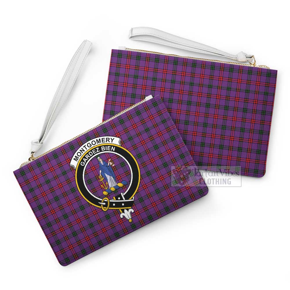 Tartan Vibes Clothing Montgomery Family Crest Tartan Clutch Bag